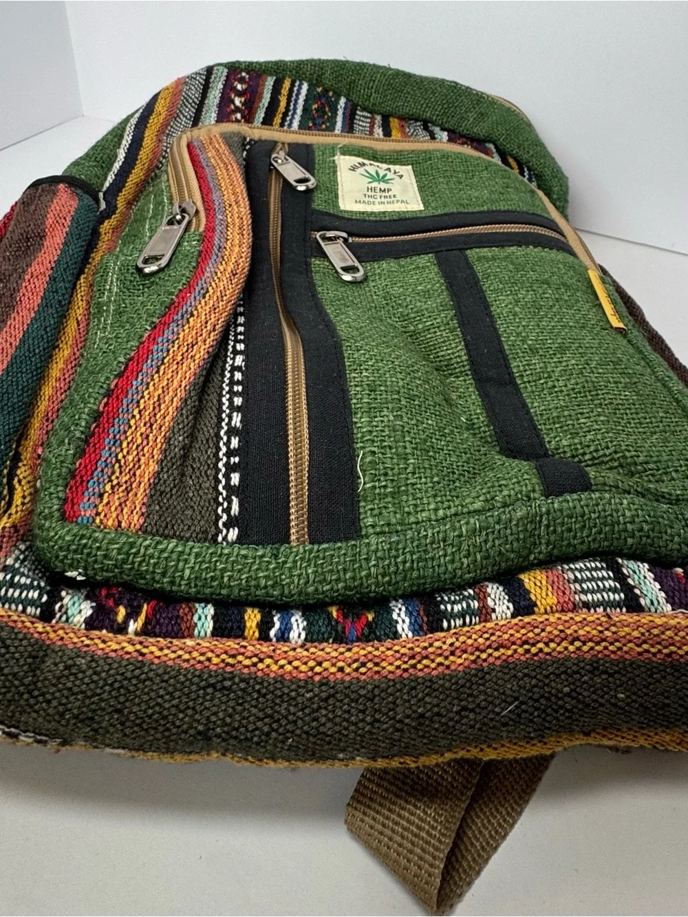 HIMALAYA HEMP woven small backpack